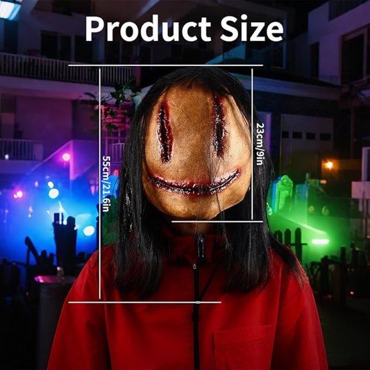 Máscara de Terror Halloween con Pelo