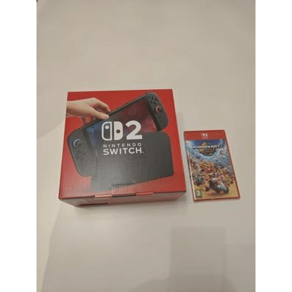 Nintendo Switch 2 + Mario Kart World de segunda mano (carcasa nueva)